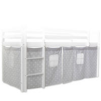 VORHANG für Hochbett Sterne - Grau, Textil (196/86/1cm) - Homestyle4u