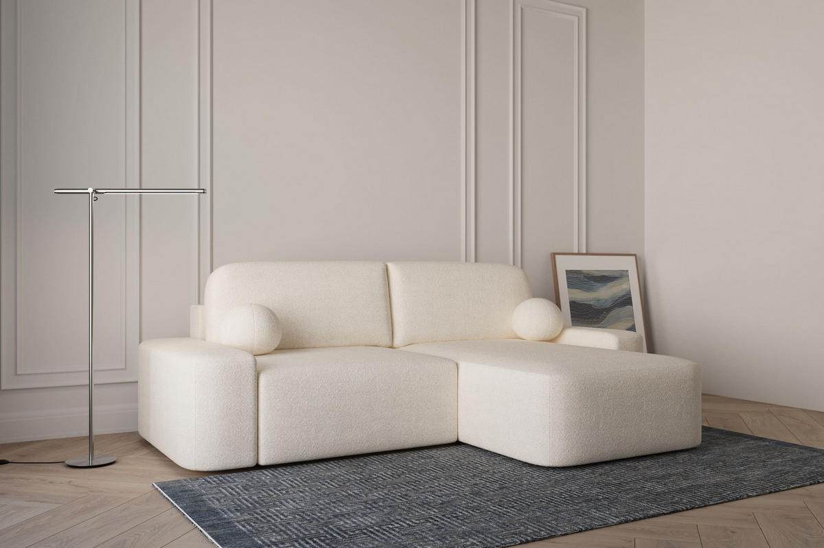ECKSOFA - Universale Ecksofa Lisbon - Creme (Anthology 20) - Creme, Holzwerkstoff (270/180cm) - Möblo