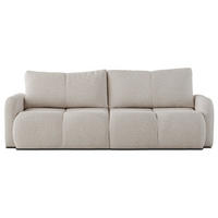 SOFA Potto mit ausziehbarer Ottomane Creme - Creme, Kunststoff/Textil (232/90/110cm) - Selsey