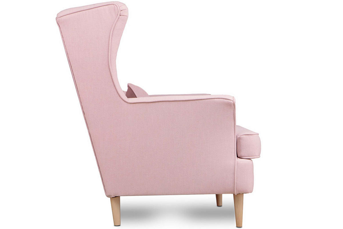 DOPPELSESSEL STRALIS Klassische Stil, Rosa - Pink, Textil (136/106/96cm) - KONSIMO®