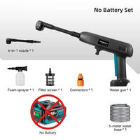 ELEKTRO-HOCHDRUCKREINIGER 6IN1 Hochdruck, Für Makita Batterie pin, Ohne Batterie - Schwarz, Kunststoff (48/21cm) - Coonoor