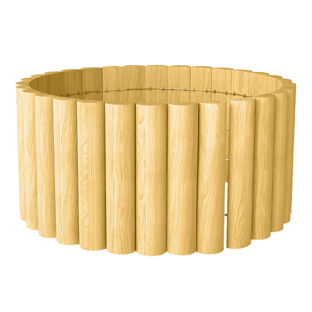 GARTENZAUN DE-09950 aus Tannenholz, wetterbeständig Natur - Naturfarben, Holz (2.7/30cm) - ComfortXL