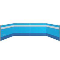 WINDSCHUTZ 4er Set Polyester Stahl Blau - Blau, Kunststoff (1/140cm) - Outsunny