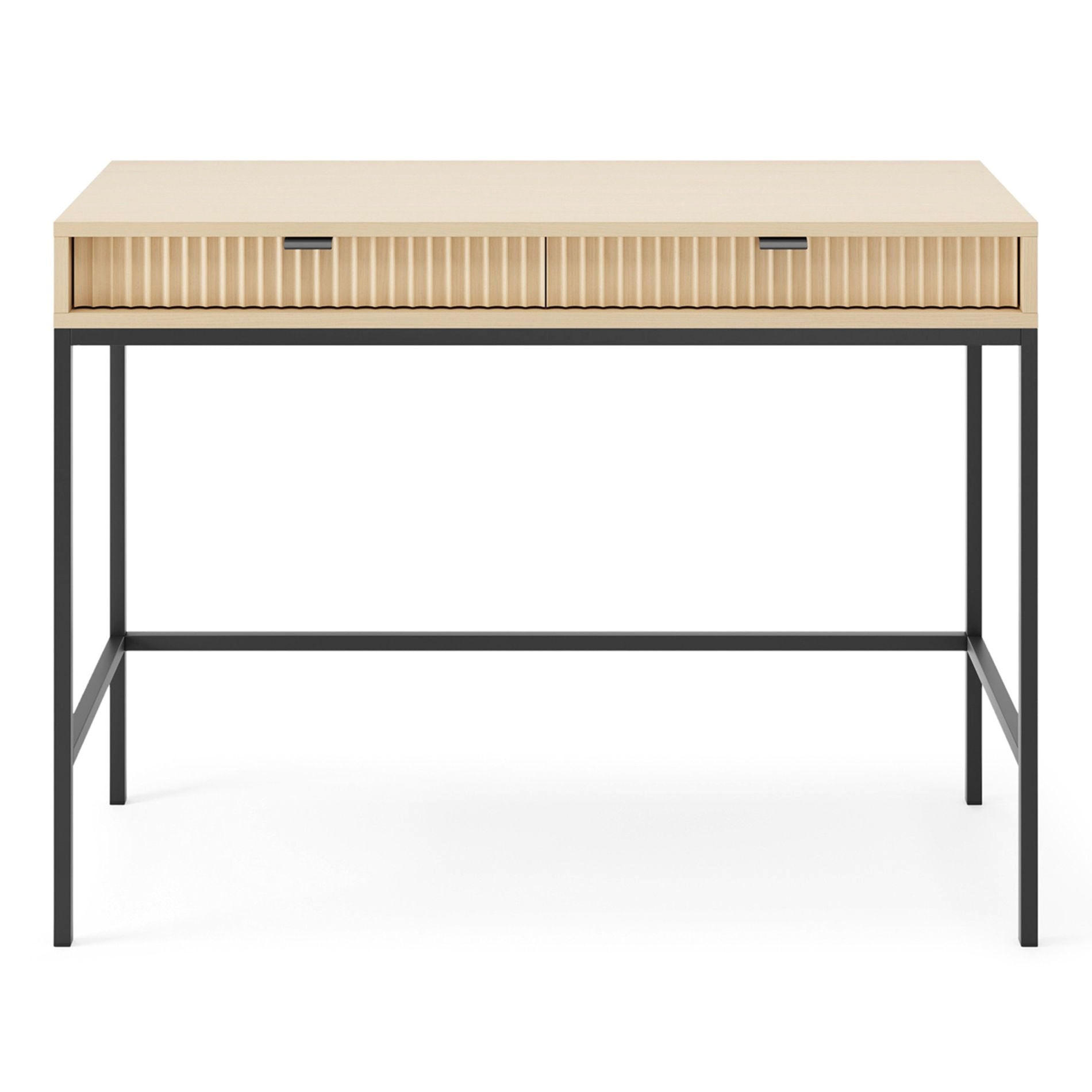 TOALETNÍ stolek Vellore Dekor dub Vicenza / Černá 104 cm - černá/béžová, kov/kompozitní dřevo (104/77/50cm) - Selsey