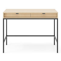 TOALETNÍ stolek Vellore Dekor dub Vicenza / Černá 104 cm - černá/béžová, kov/kompozitní dřevo (104/77/50cm) - Selsey
