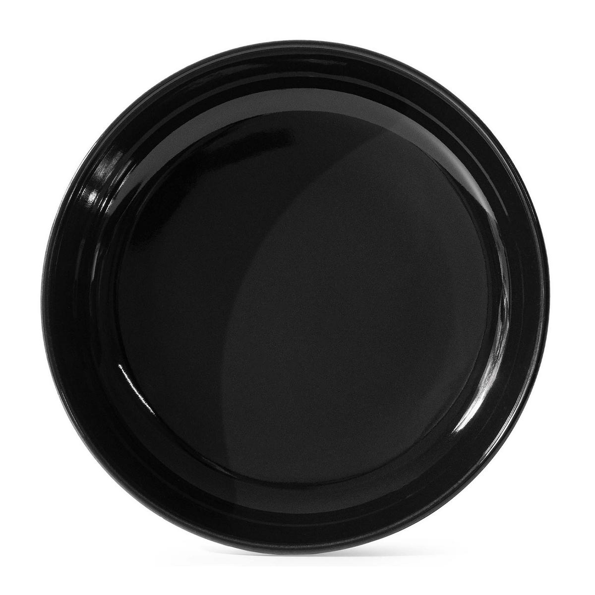 TAFELSERVICE VICTO 6 Personen 12-tlg VICTO - Schwarz Hochglanz, Keramik (27/2/27cm) - KONSIMO®
