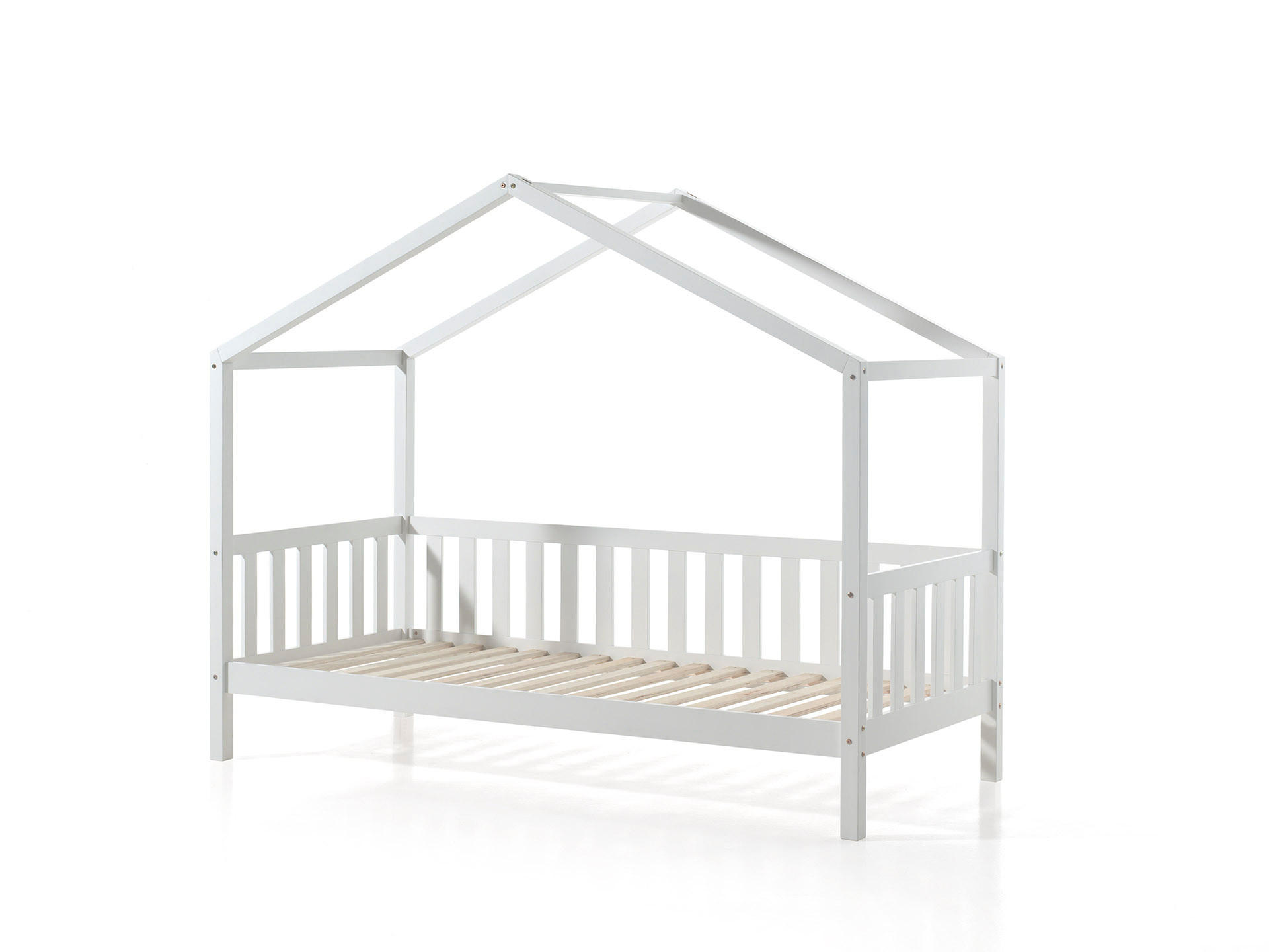 HAUSBETT DALLAS Weiß 97x211x170 cm - Weiß, Holz - FURNLUX