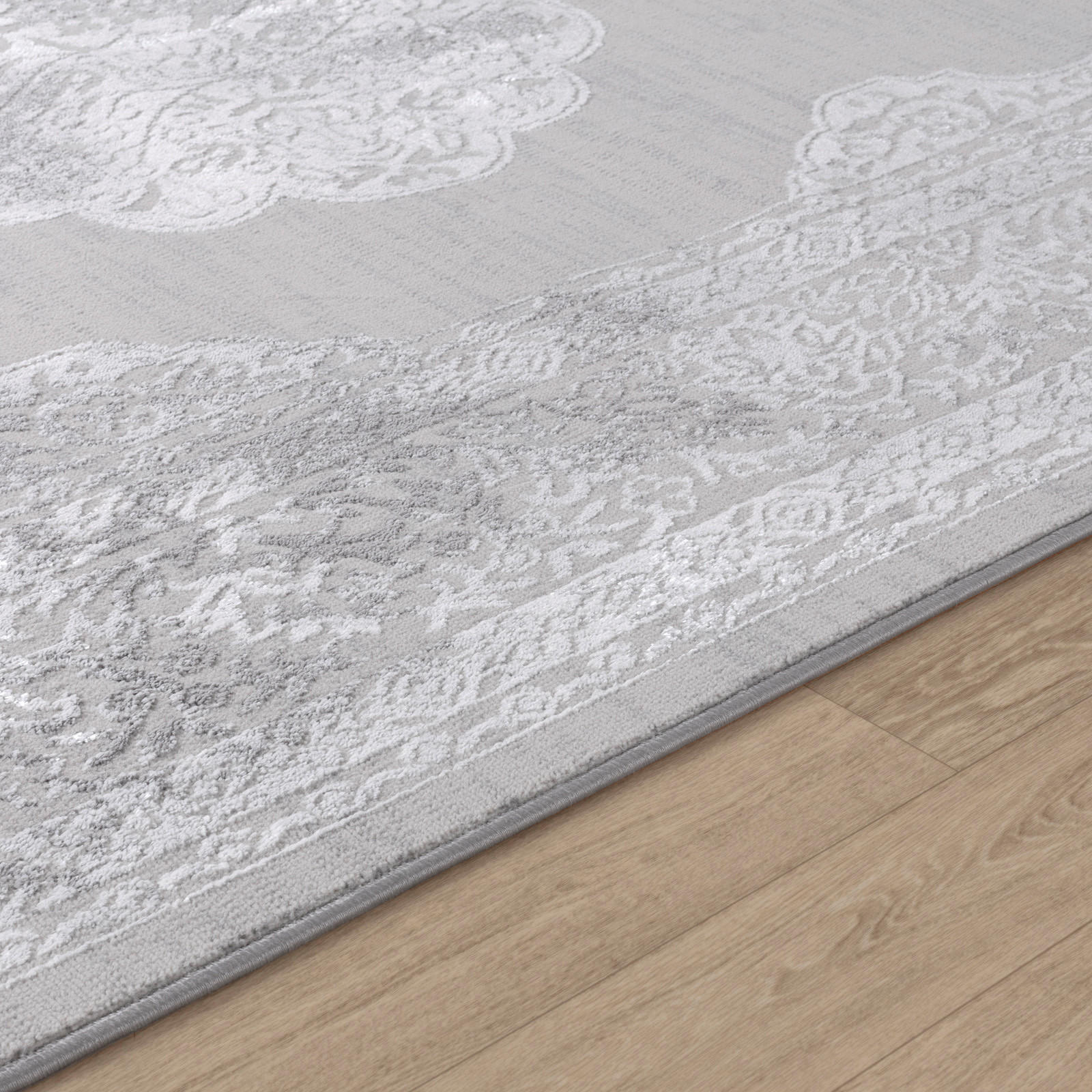 VINTAGE-TEPPICH 80/150 cm Grau - Beige, Naturmaterialien/Textil (80/150cm) - LIVABLISS
