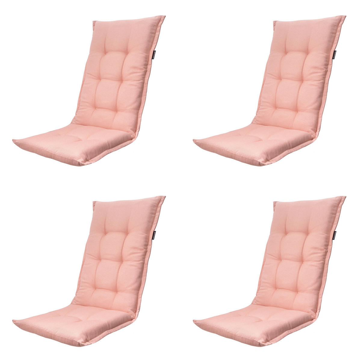 GARTENSTUHLKISSEN Naples 123/50 cm 4er-Set - Pink, Textil (50/7/123cm) - Madison