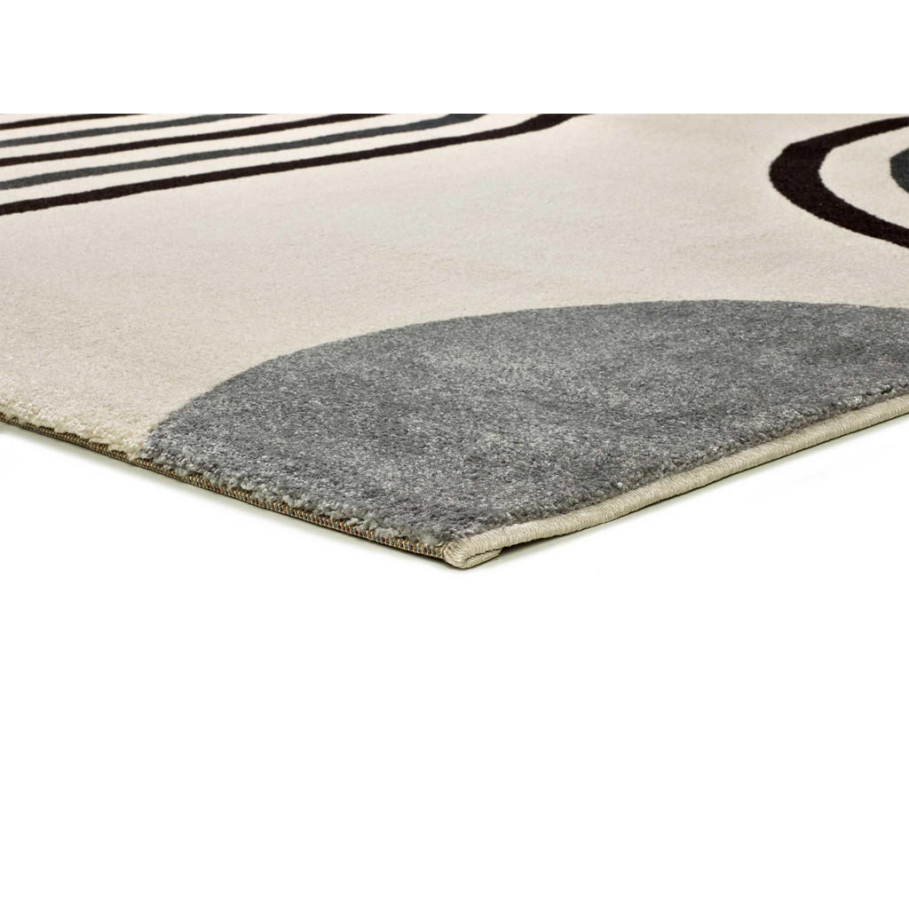 Thumbnail - Atticgo Webteppich, Weiß, Grau, Textil, Kunstzeichnung, Rechteckig, 140x200 cm, Oeko-Tex® Standard 100, antistatisch, Te...