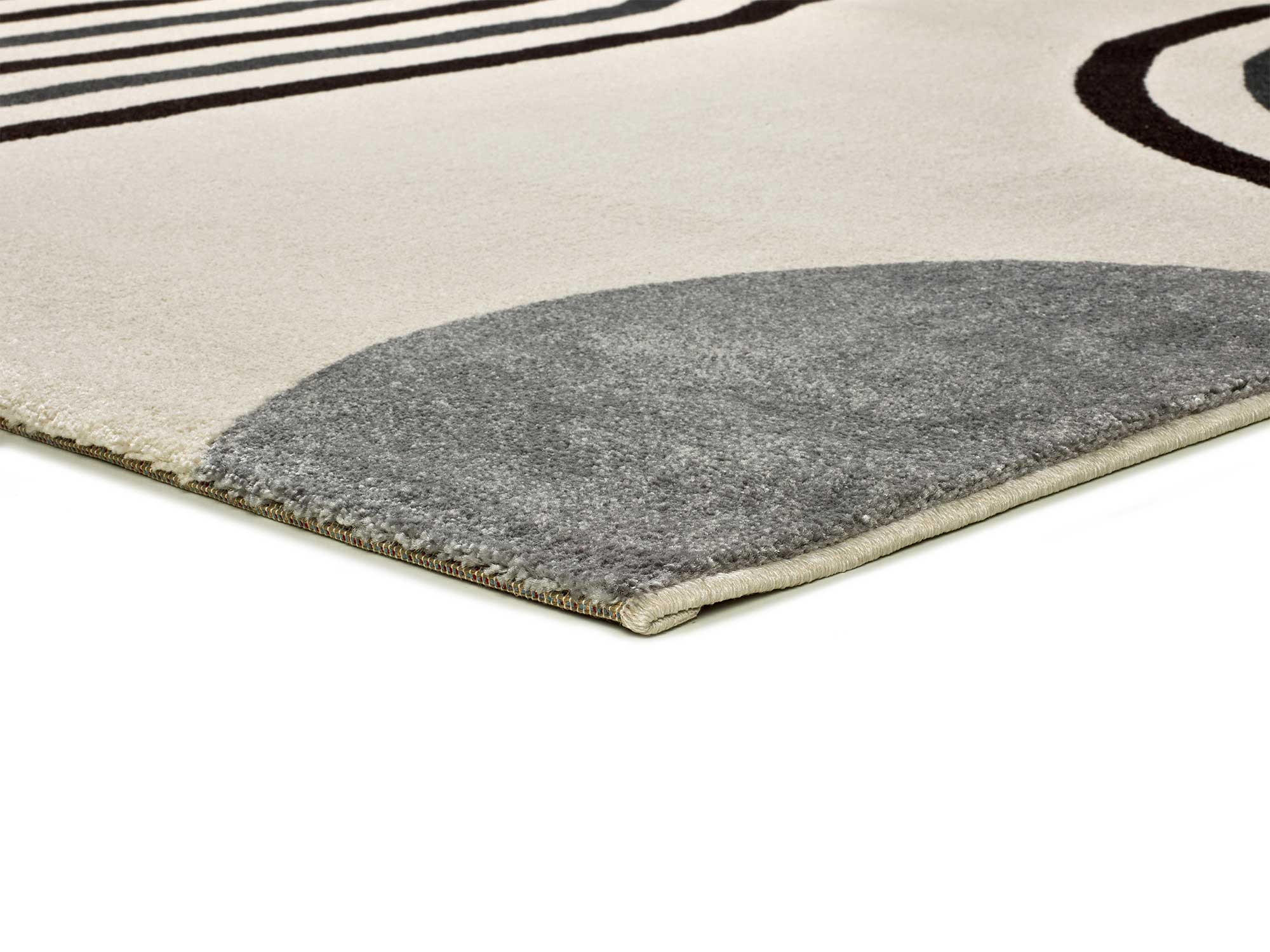 Thumbnail - Atticgo Webteppich, Weiß, Grau, Textil, Kunstzeichnung, Rechteckig, 160x230 cm, Oeko-Tex® Standard 100, antistatisch, Te...