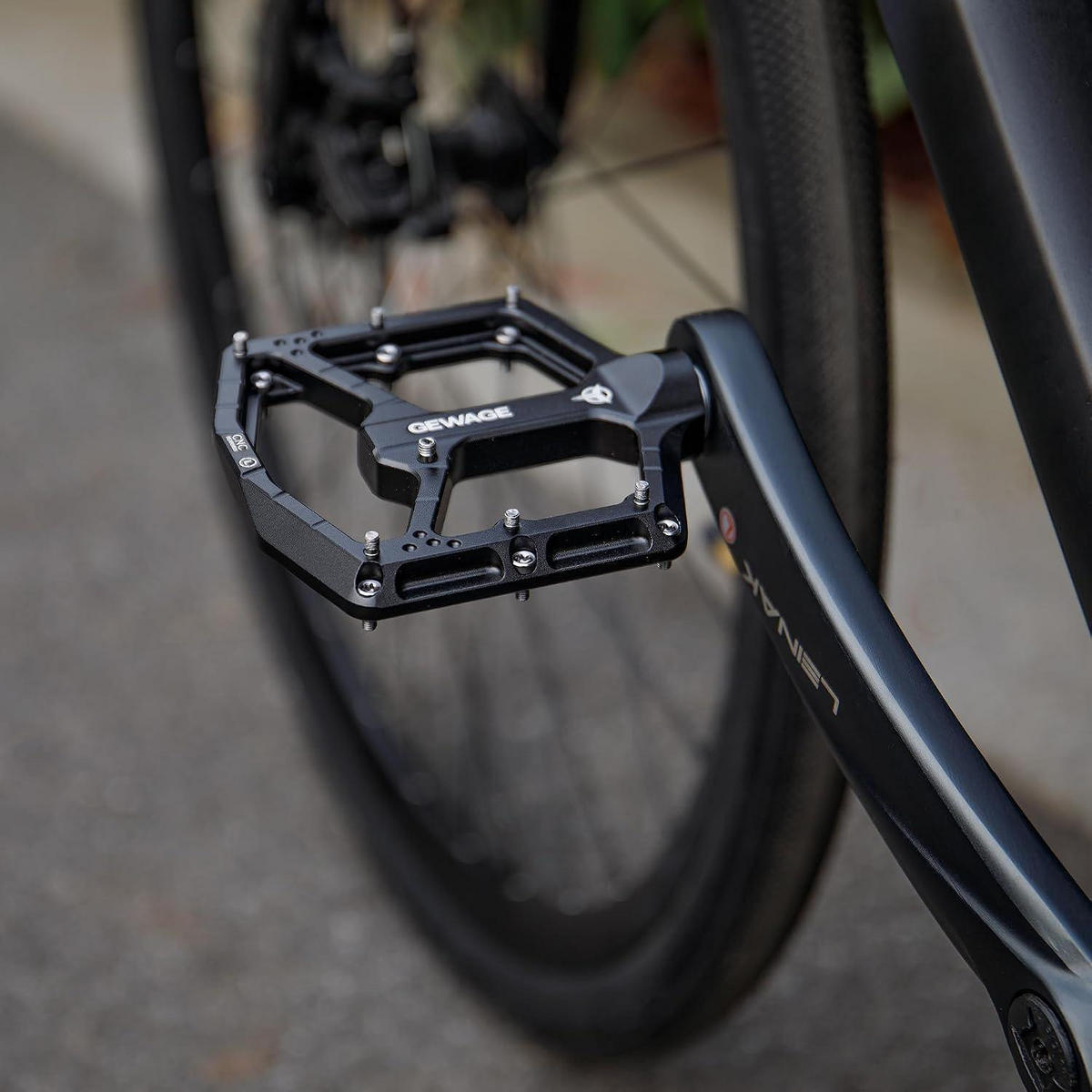 FAHRRADPEDALE CNC Aluminium Schwarz - Schwarz, Metall (10.4/1.5/11cm)