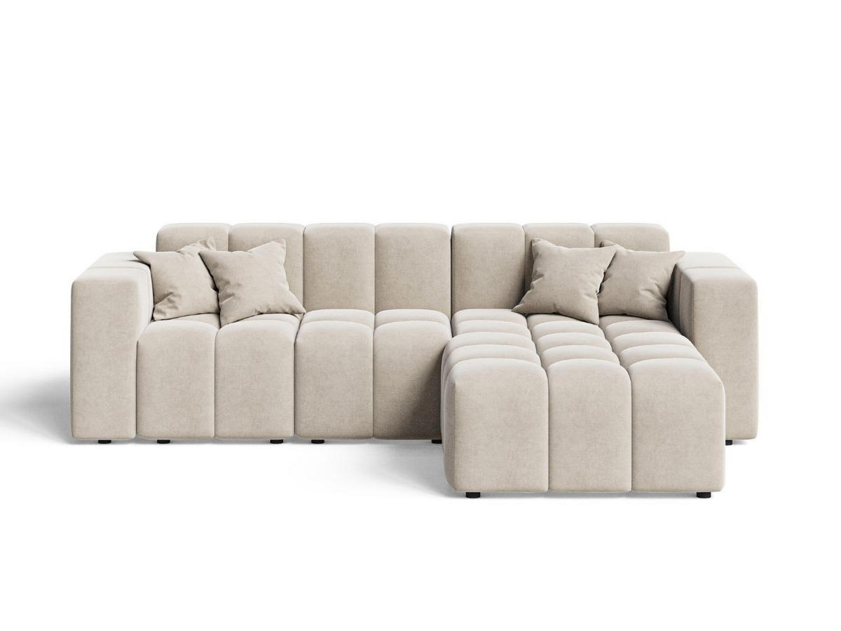 ECKSOFA Loopo Beige Rechts - Beige, Holz/Textil (265/180cm) - Graingold