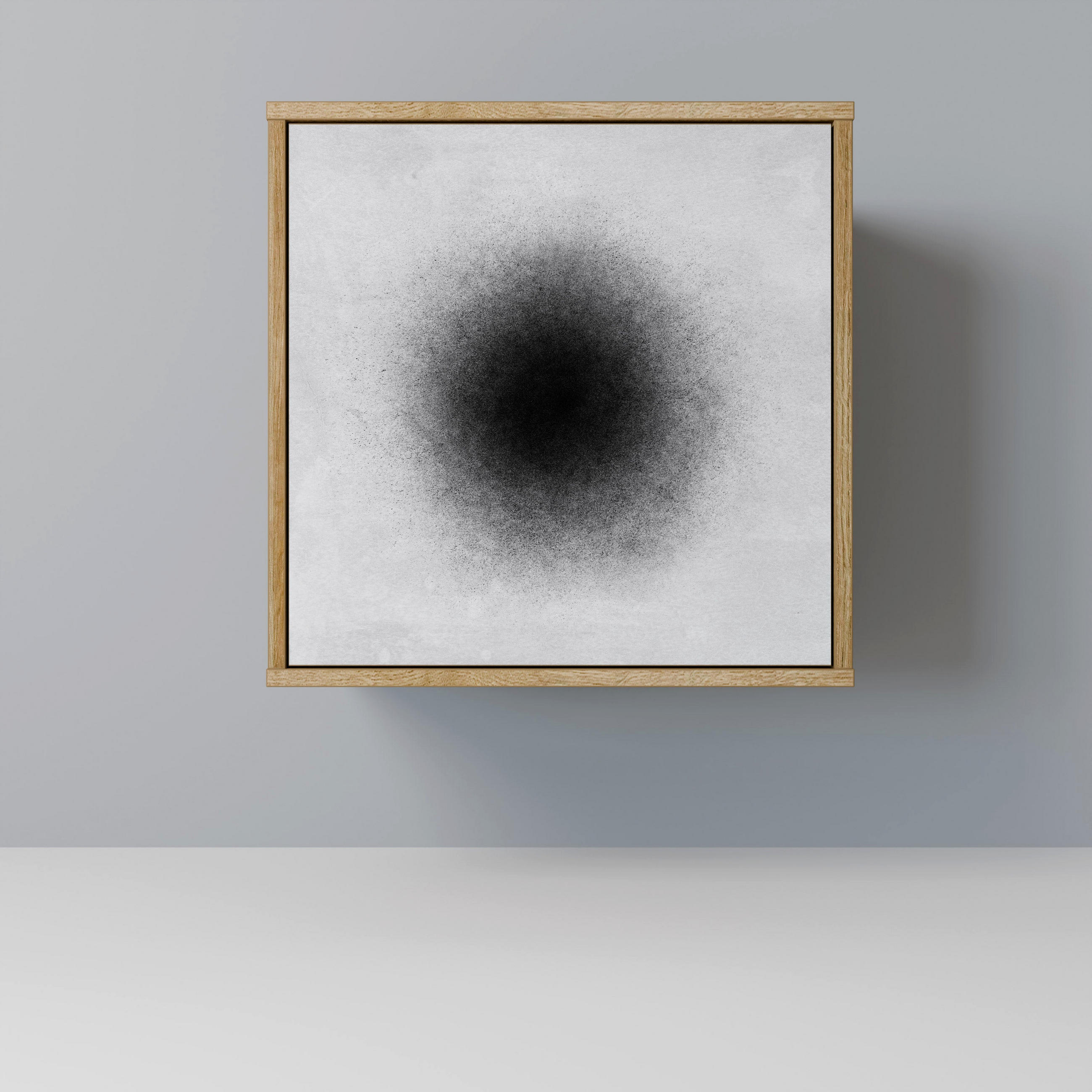 SIDEBOARD BLACK HOLE, Eichefarben, 57,5x42x57,5 cm, Ohne Füße - Eichefarben/Multicolor, Holzwerkstoff (57.5/57.5/42cm) - SpaceRebels