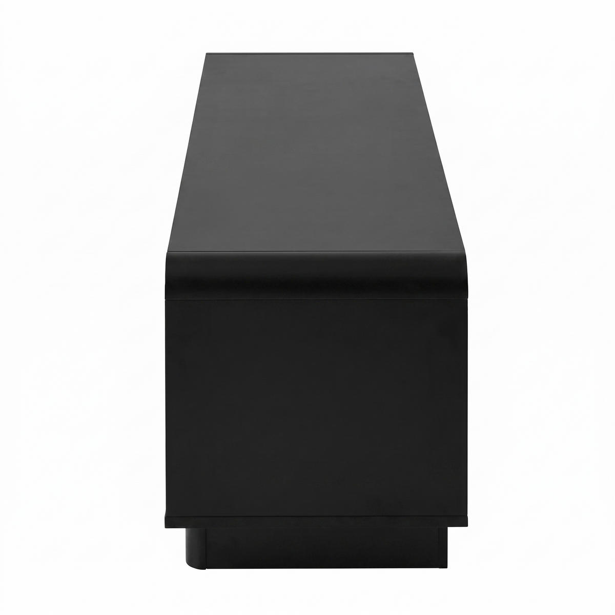 LOWBOARD DE-40181 mit abgerundeten Kanten Schwarz - Schwarz, Holzwerkstoff (180/46/40cm) - ComfortXL