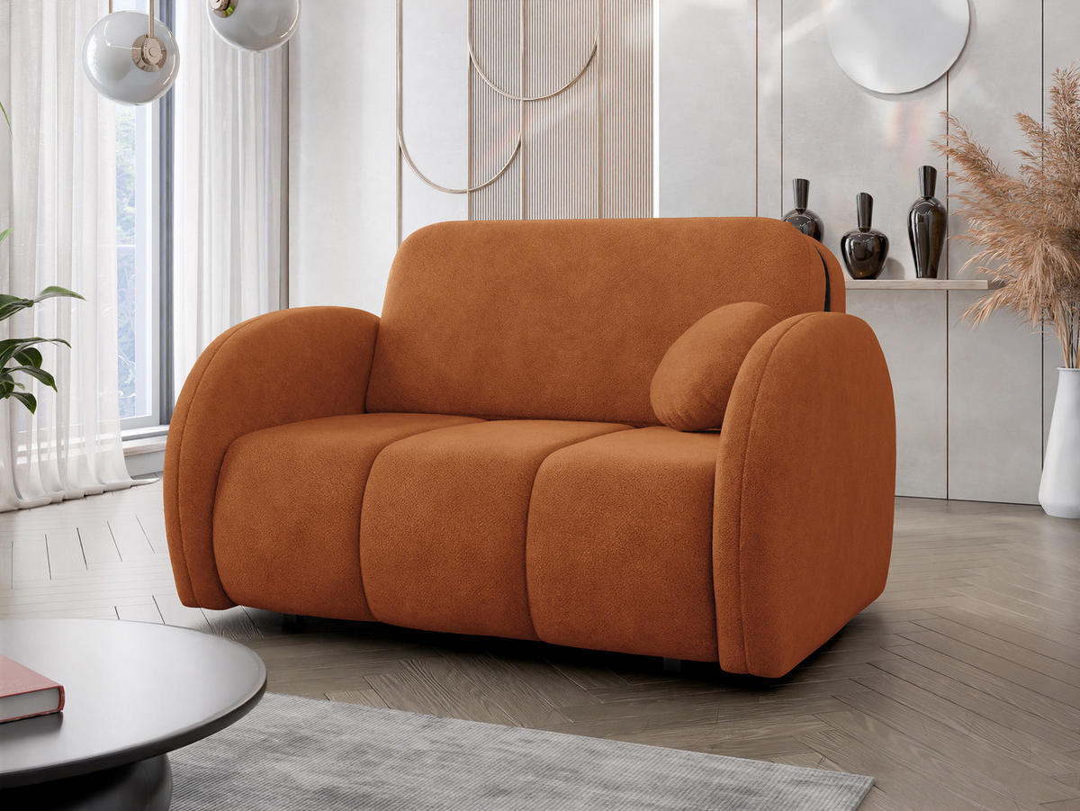 SCHLAFSOFA Viva Comfy II - Schwarz/Braun, Holz/Textil (132/85/103cm) - MIRJAN24