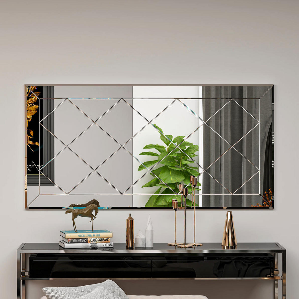 SPIEGEL Pauli 120x60cm - Transparent, Holzwerkstoff (120/60/2.2cm) - moebel17