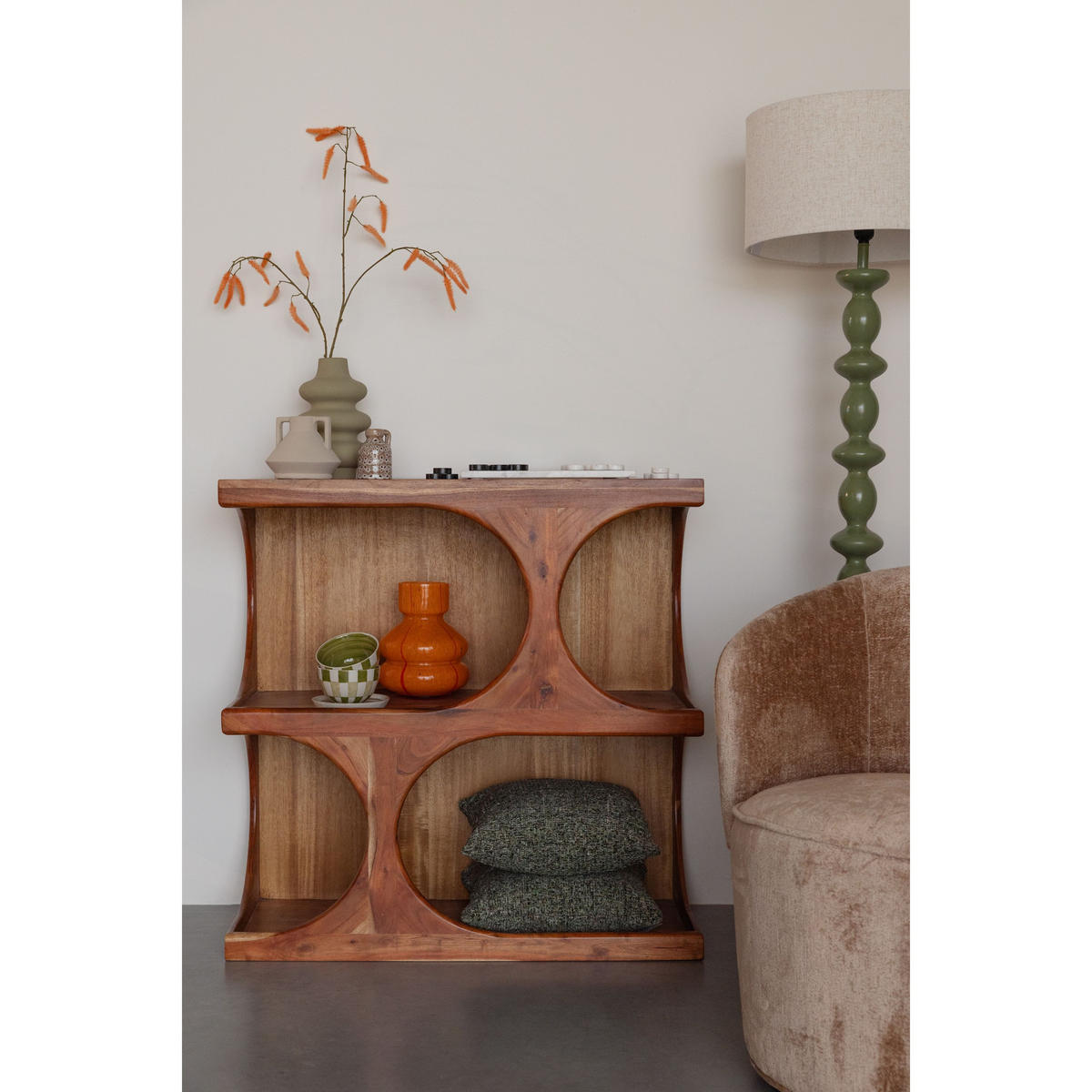 WANDREGAL Ruben Braun - Braun, Holz (39.5/90/90cm) - Housecraft Living