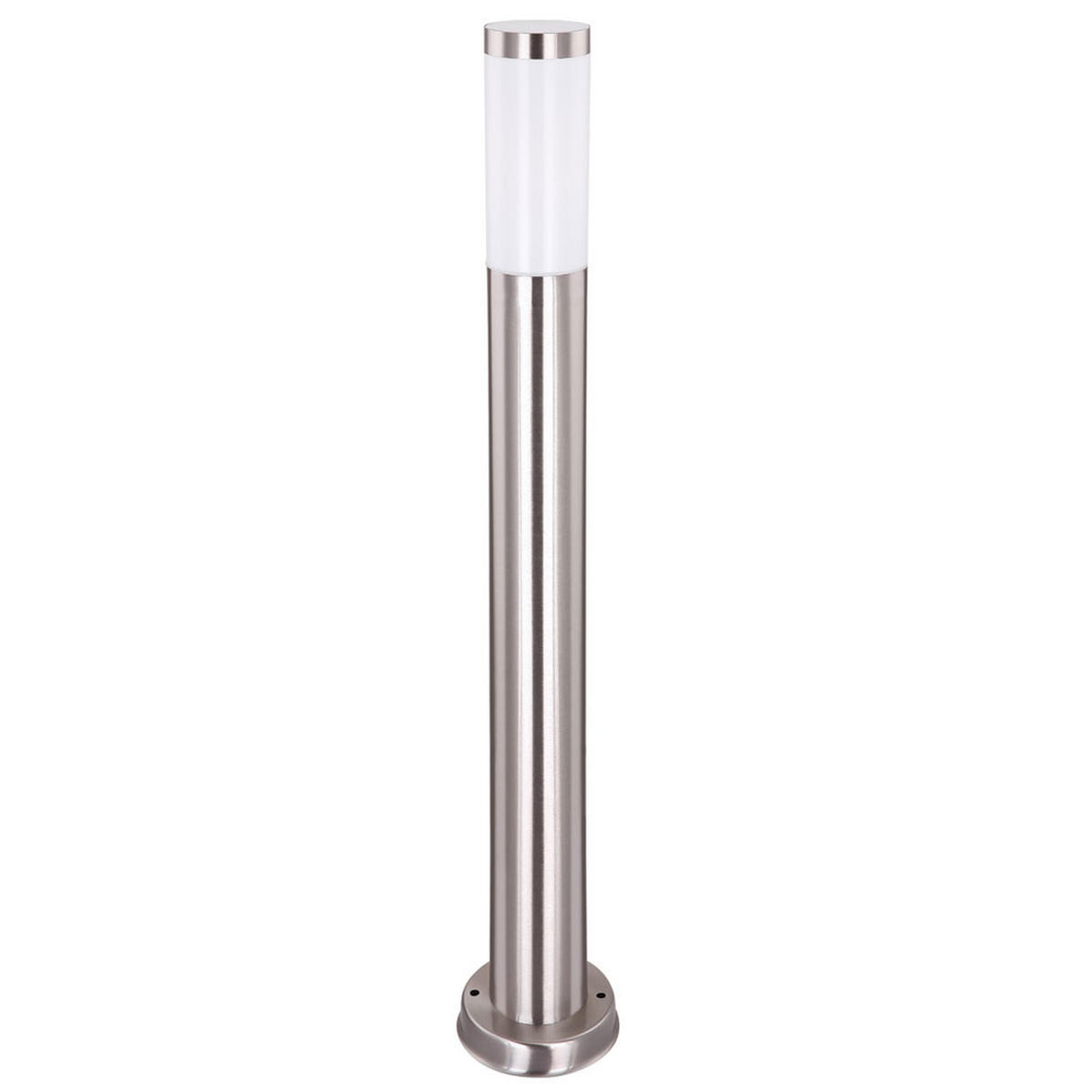 LED STEHLEUCHTE BOSTON Edelstahl Silber - Silberfarben, Metall (11/80/80cm) - Globo Lighting