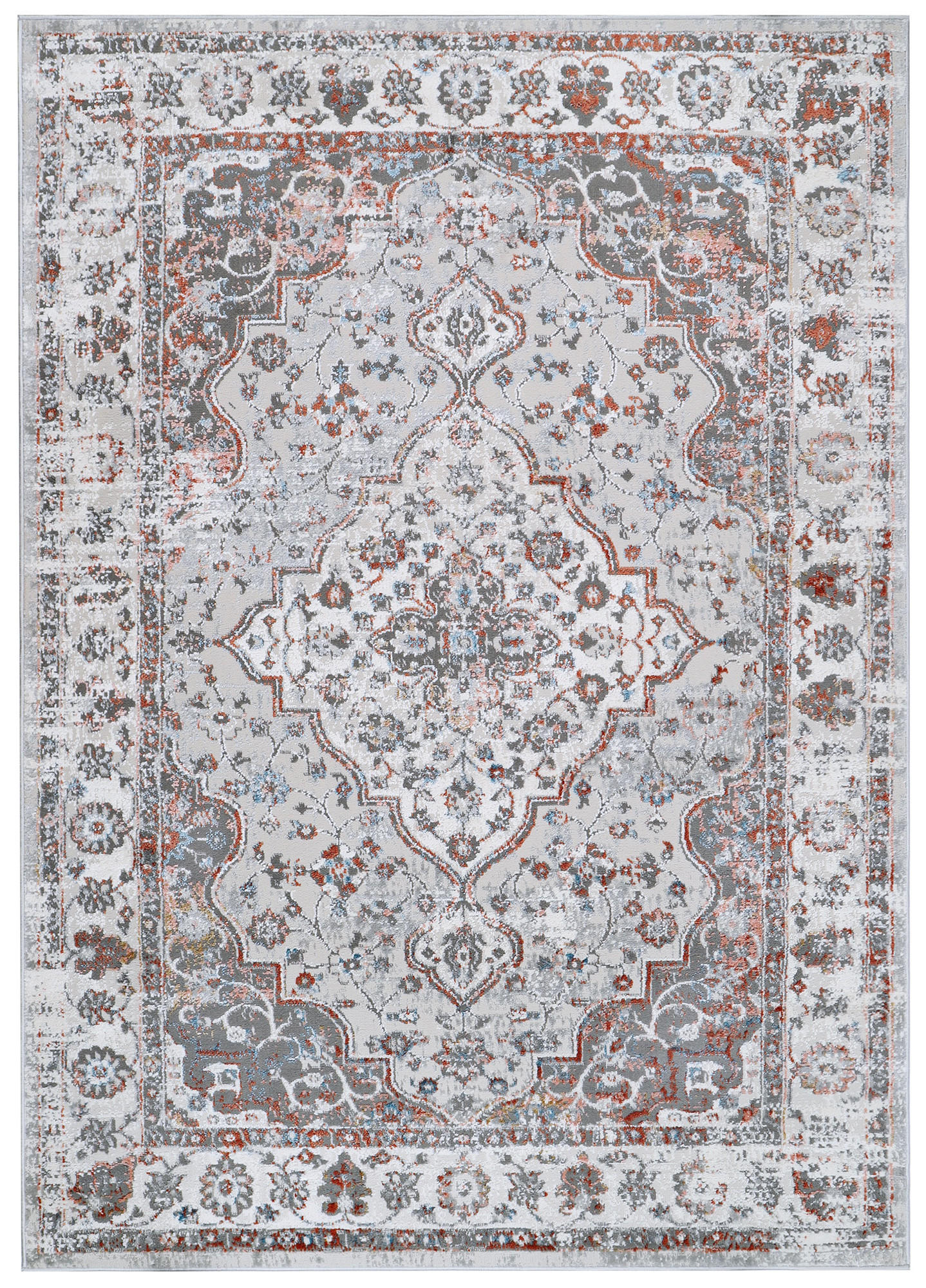 TEPPICH VALLEY Hellgrau Blau 160/220 cm - Blau, Textil (160/220cm) - Tapiso