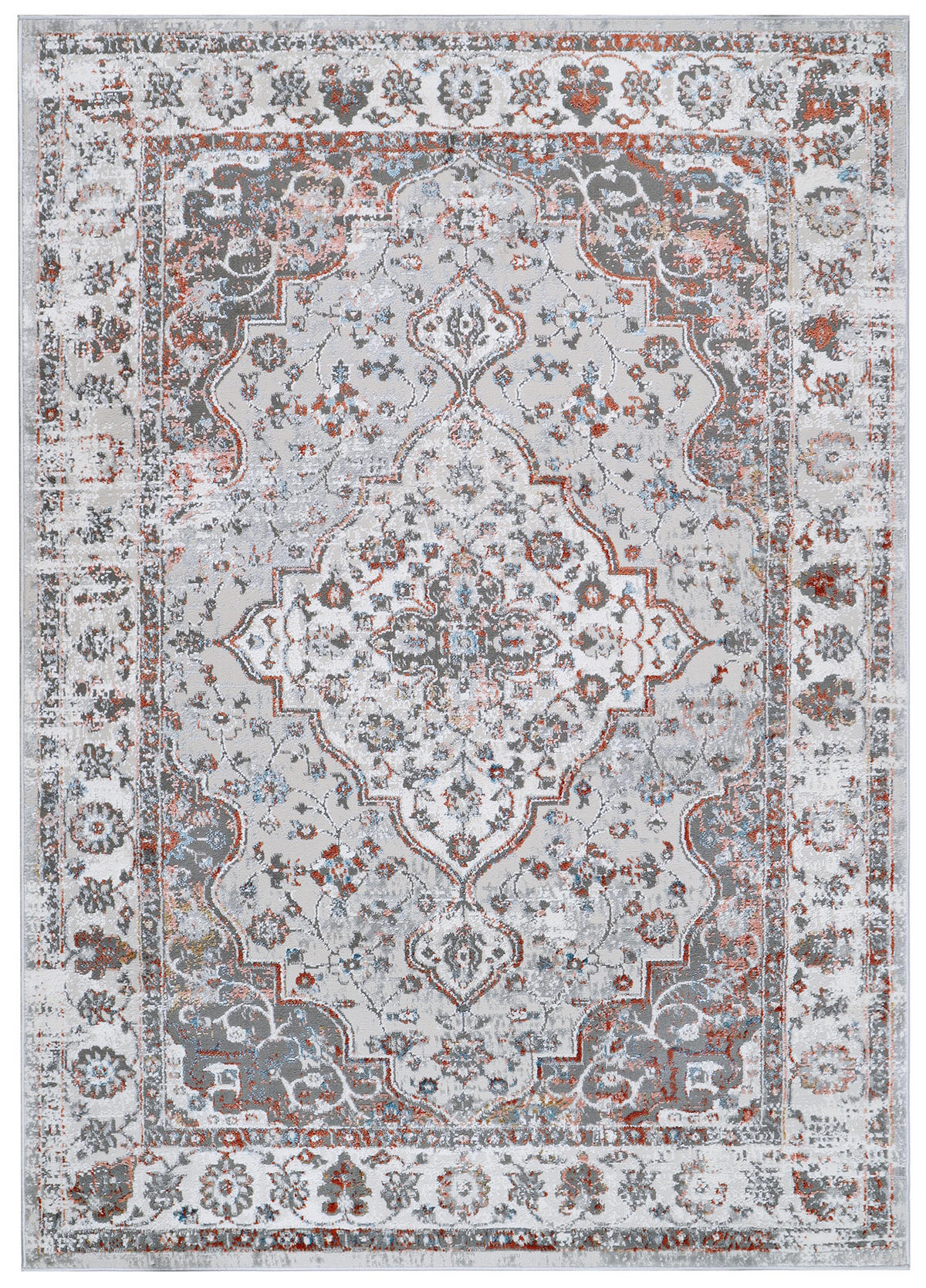 TEPPICH VALLEY Hellgrau Blau 300/400 cm - Blau, Textil (300/400cm) - Tapiso