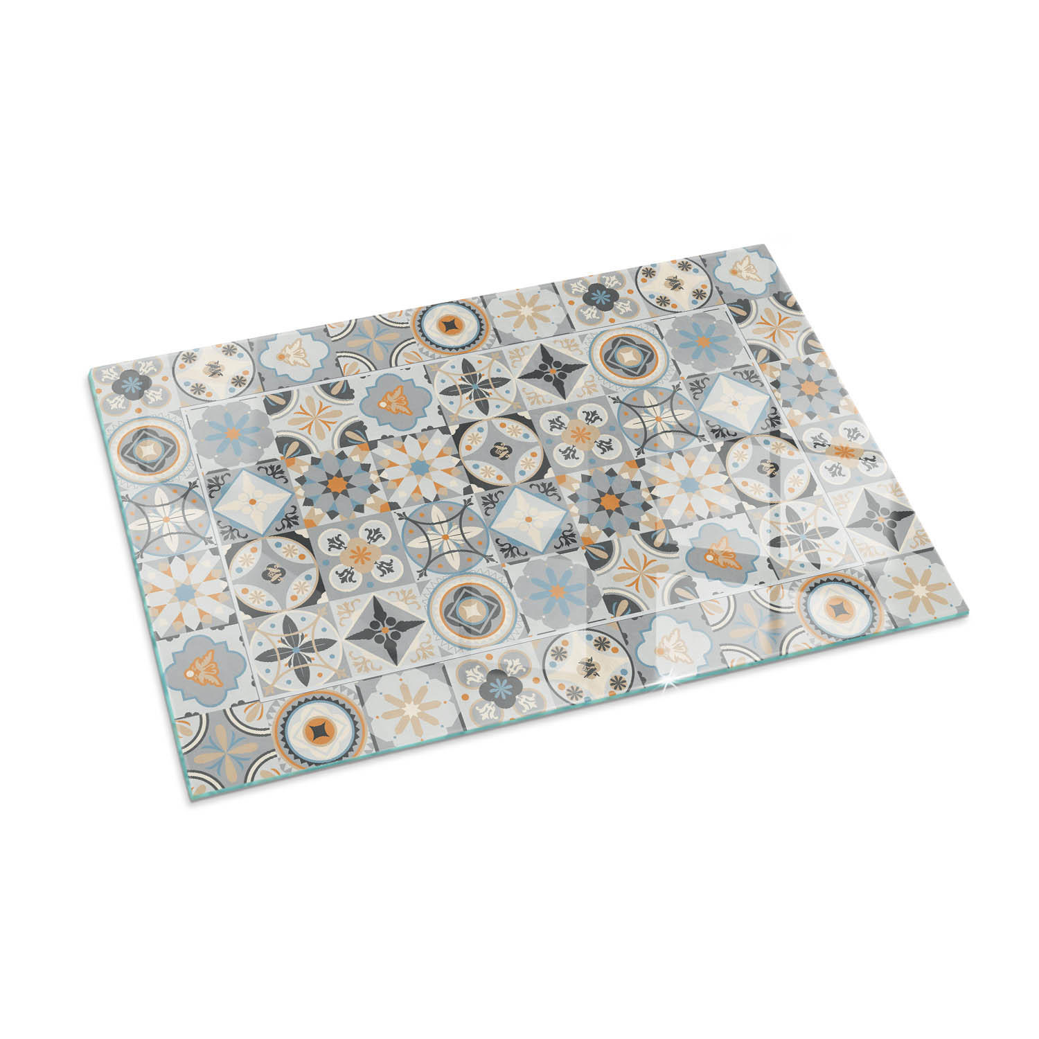 ArtPrintCave Glasplatte Grau 100x70x0.4 cm