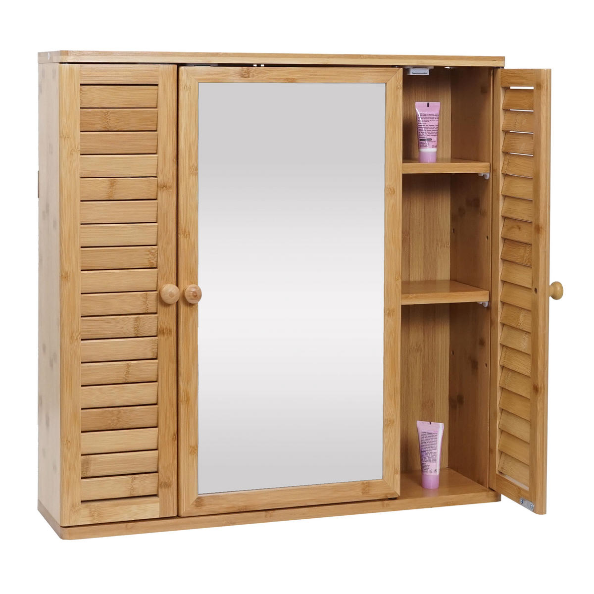 SPIEGELSCHRANK Braun - Braun, Glas (60/60/15cm) - MCW