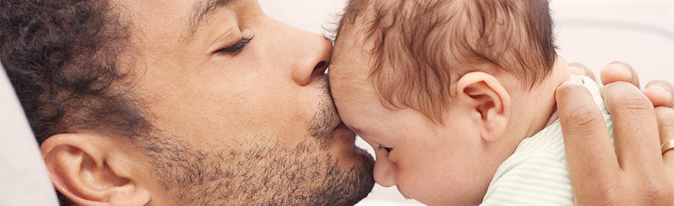 Baby und Vater