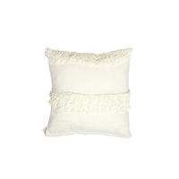 DEKOKISSEN Luani Weiß 45/45/10 cm - Weiß, Textil (45/45cm) - Light & Living