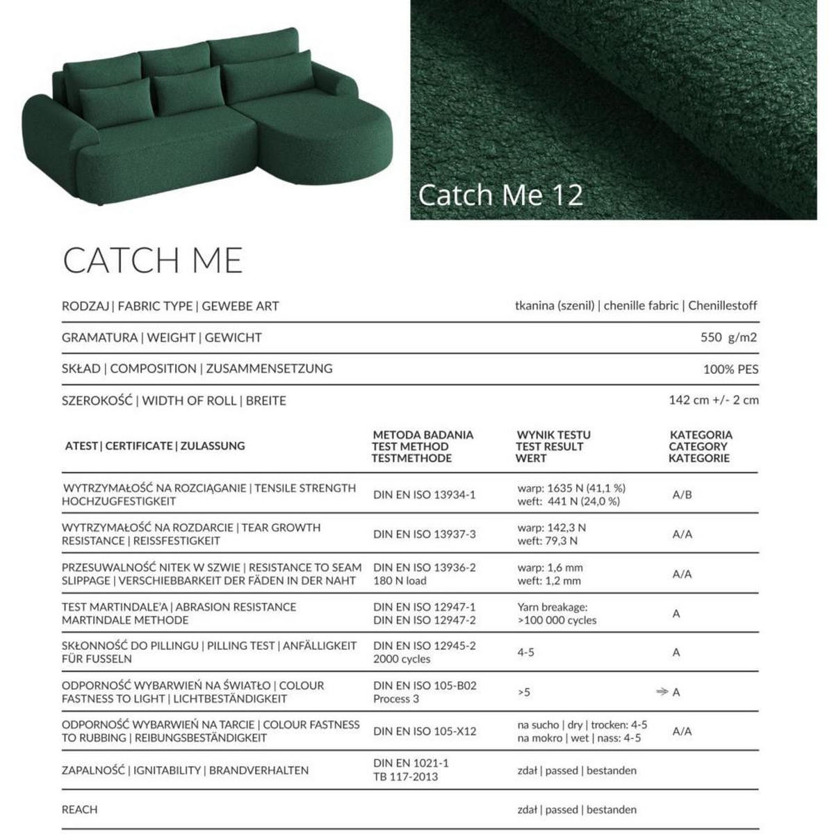 ECKSCHLAFSOFA Olivio L Grün - Schwarz/Grün, Kunststoff/Textil (266/170cm) - Beautysofa