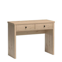 SCHMINKTISCH NAKUSP C18 Schubladen Eiche Artisan - Schwarz/Eiche Artisan, Glas/Holzwerkstoff (100/78/41cm) - Komodee
