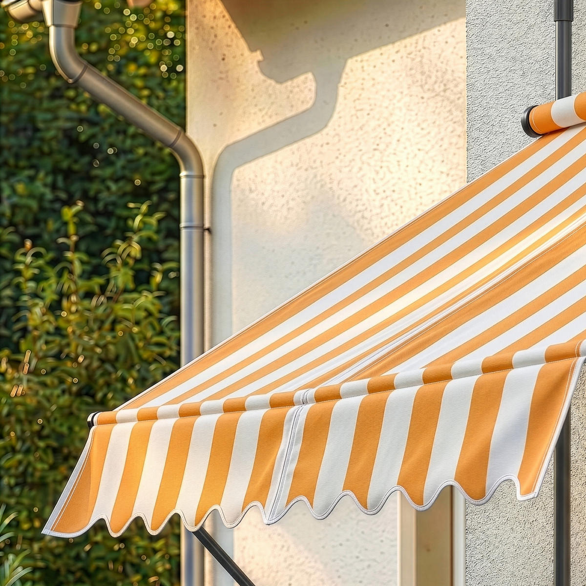 KLEMMMARKISE Stem - Gelb/Weiß, Textil/Metall (200/309/120cm) - pro.tec