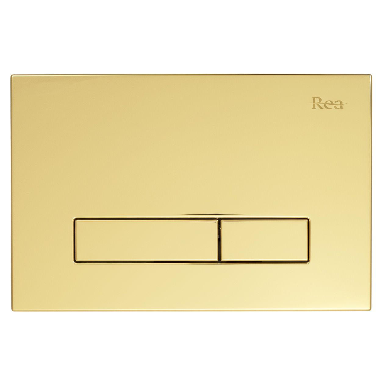 DRÜCKPLATTE Rea Hd K011a-q Und Slim 024n Gold - Goldfarben, Kunststoff (24.5/16/3.5cm) - REA