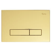 DRÜCKPLATTE Rea Hd K011a-q Und Slim 024n Gold - Goldfarben, Kunststoff (24.5/16/3.5cm) - REA