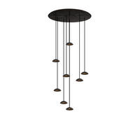 HÄNGELEUCHTE Santa Air 8-flammig Weiß - Schwarz, Metall (11/11/3.2cm) - s.luce