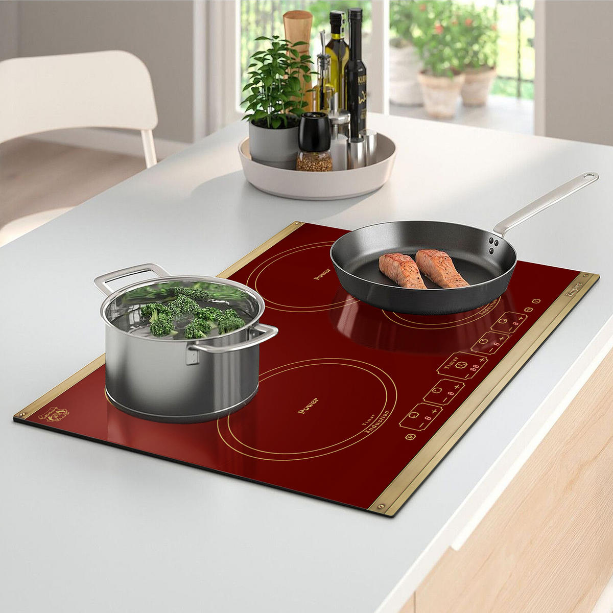 INDUKTIONSKOCHFELD - Bordeaux, Keramik (59/5.5/52cm) - Kaiser Küchengeräte