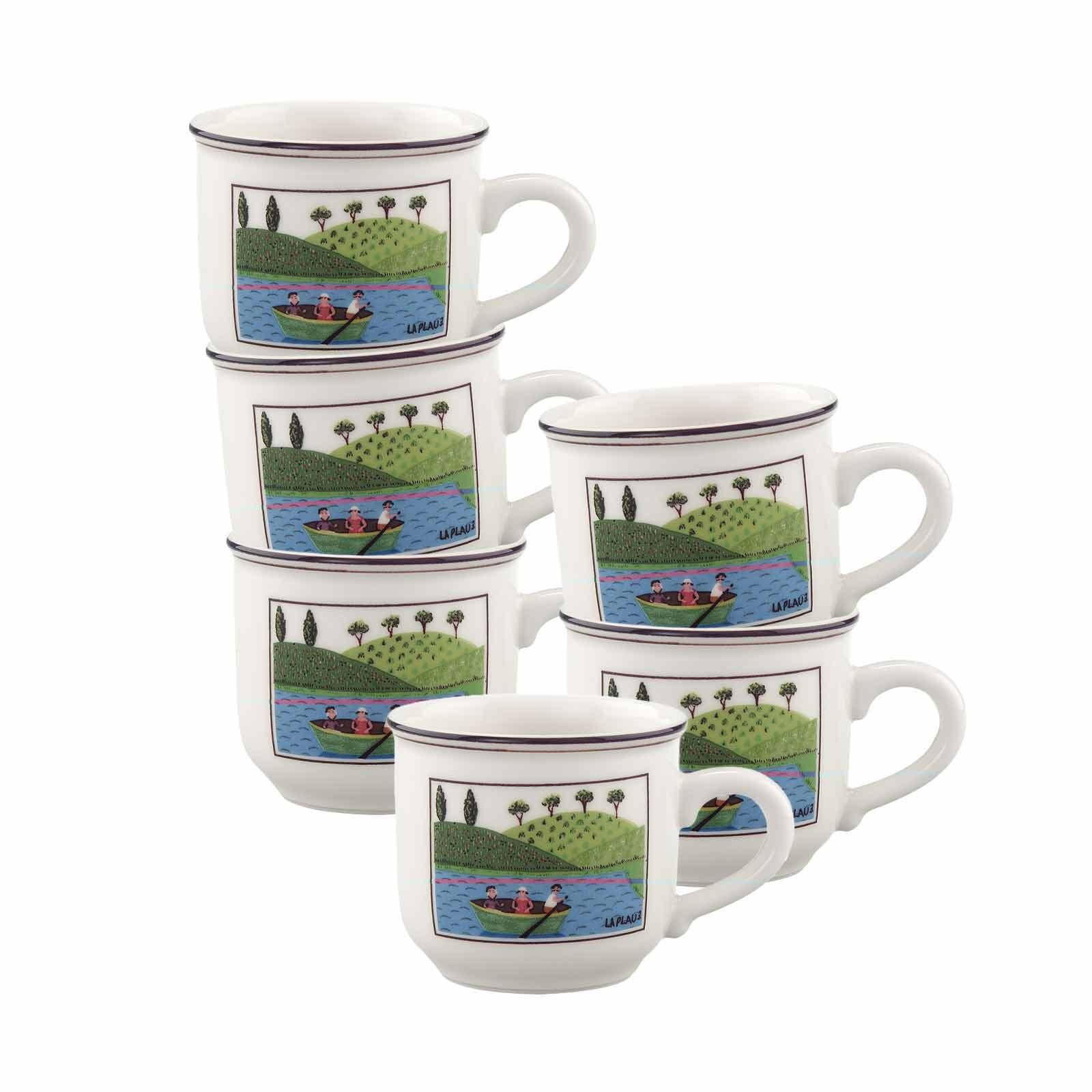 MOKKA- / ESPRESSOTASSEN Design Naif bunt 100 ml 6er Set - Multicolor, Keramik (0.1L) - Villeroy & Boch