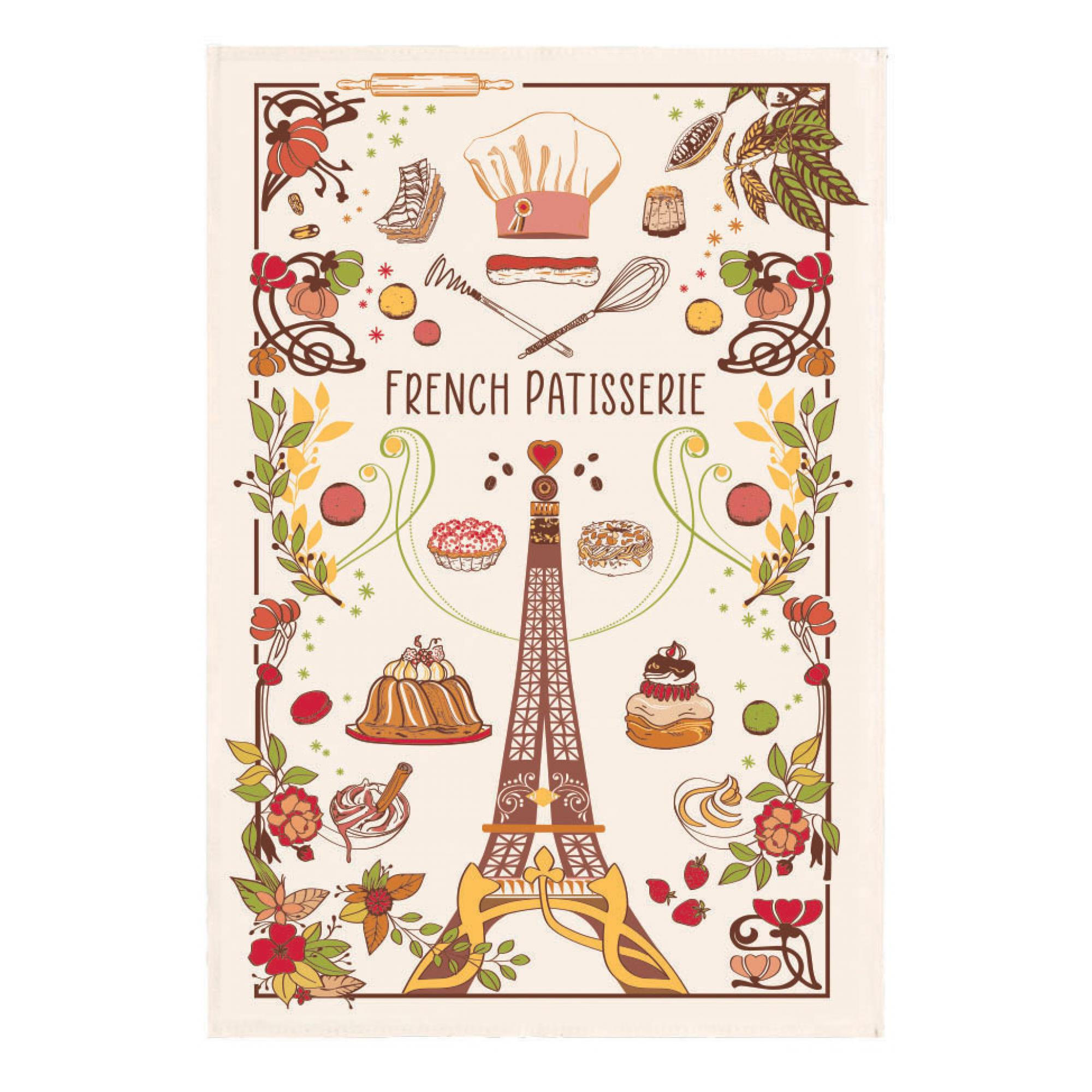 GESCHIRRTUCH La pâtissiere ekrü 48 x 72 cm - Weiß, Textil (48/72cm) - Winkler