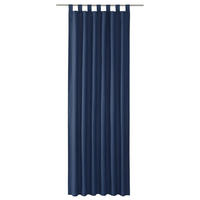 SCHLAUFENVORHANG IM UNI DESIGN DOVE Blickdicht - Dunkelblau, Textil (140/0.5/255cm) - Tom Tailor