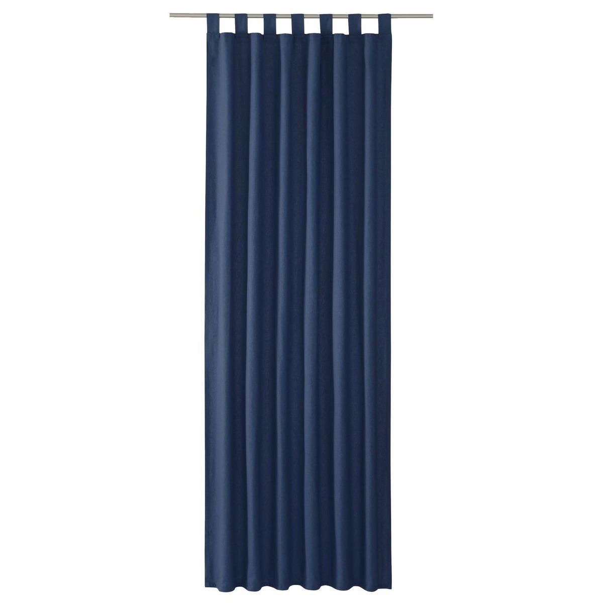 SCHLAUFENVORHANG IM UNI DESIGN DOVE Blickdicht - Dunkelblau, Textil (140/0.5/255cm) - Tom Tailor