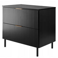 WASCHBECKUNTERSCHRANK FLOW + Platte Eiche Craft 80/57/46 cm - Eichefarben, Holzwerkstoff (80/57/46cm) - Rodan