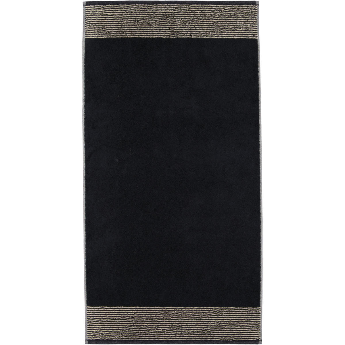 HANDTÜCHER LUXURY HOME TWO-TONE 590 SCHWARZ - 93 - Schwarz, Textil (50/100cm) - Cawoe
