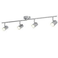 LED DECKENLEUCHTE ROLLO Chrom Silber - Silberfarben, Metall (77/9/13cm)