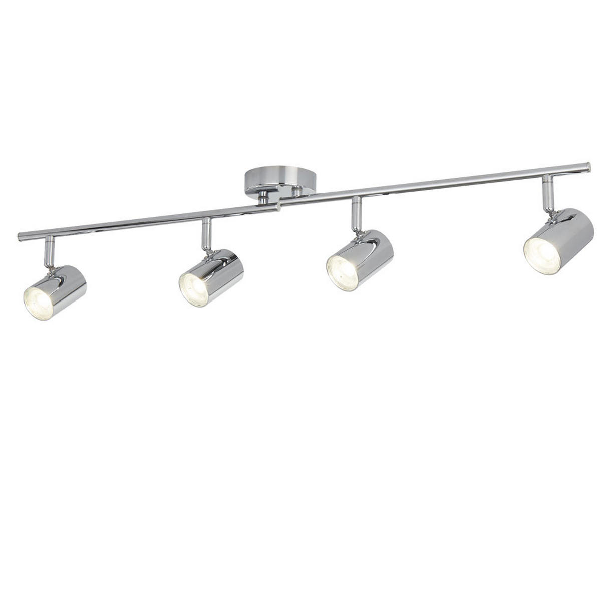 LED DECKENLEUCHTE ROLLO Chrom Silber - Silberfarben, Metall (77/9/13cm)
