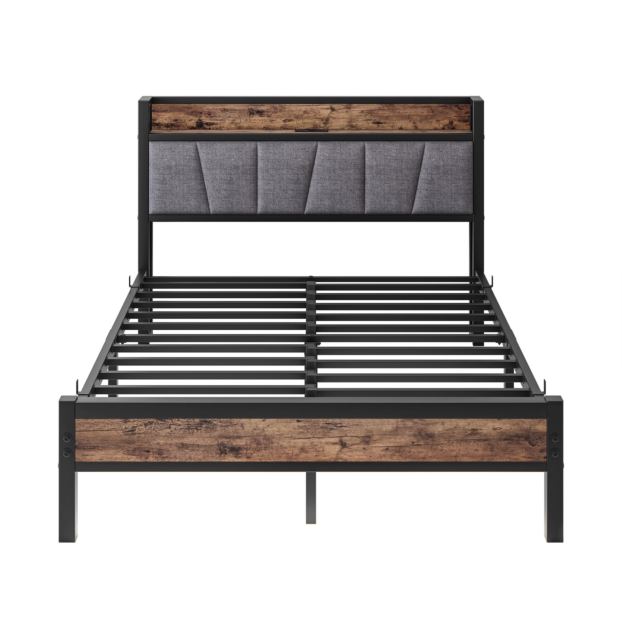 Oxeza Metallbett Braun 140x190 cm