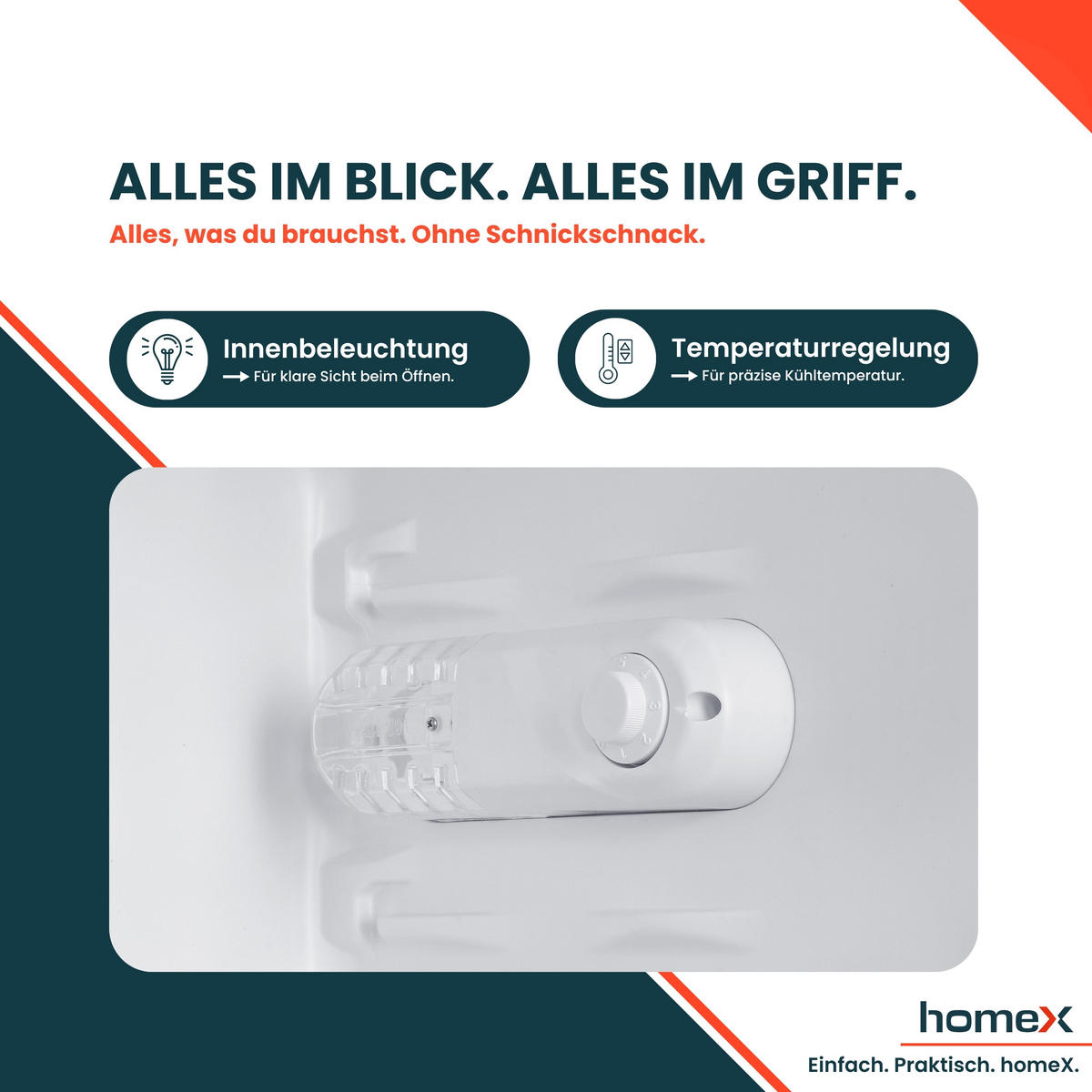 KÜHLSCHRANK CS0881-S ohne Gefrierfach klein - 90L Nutzinhalt, freistehend, kompakt, silber - Silberfarben, Glas/Kunststoff (47.5/85/44.5cm) - homeX