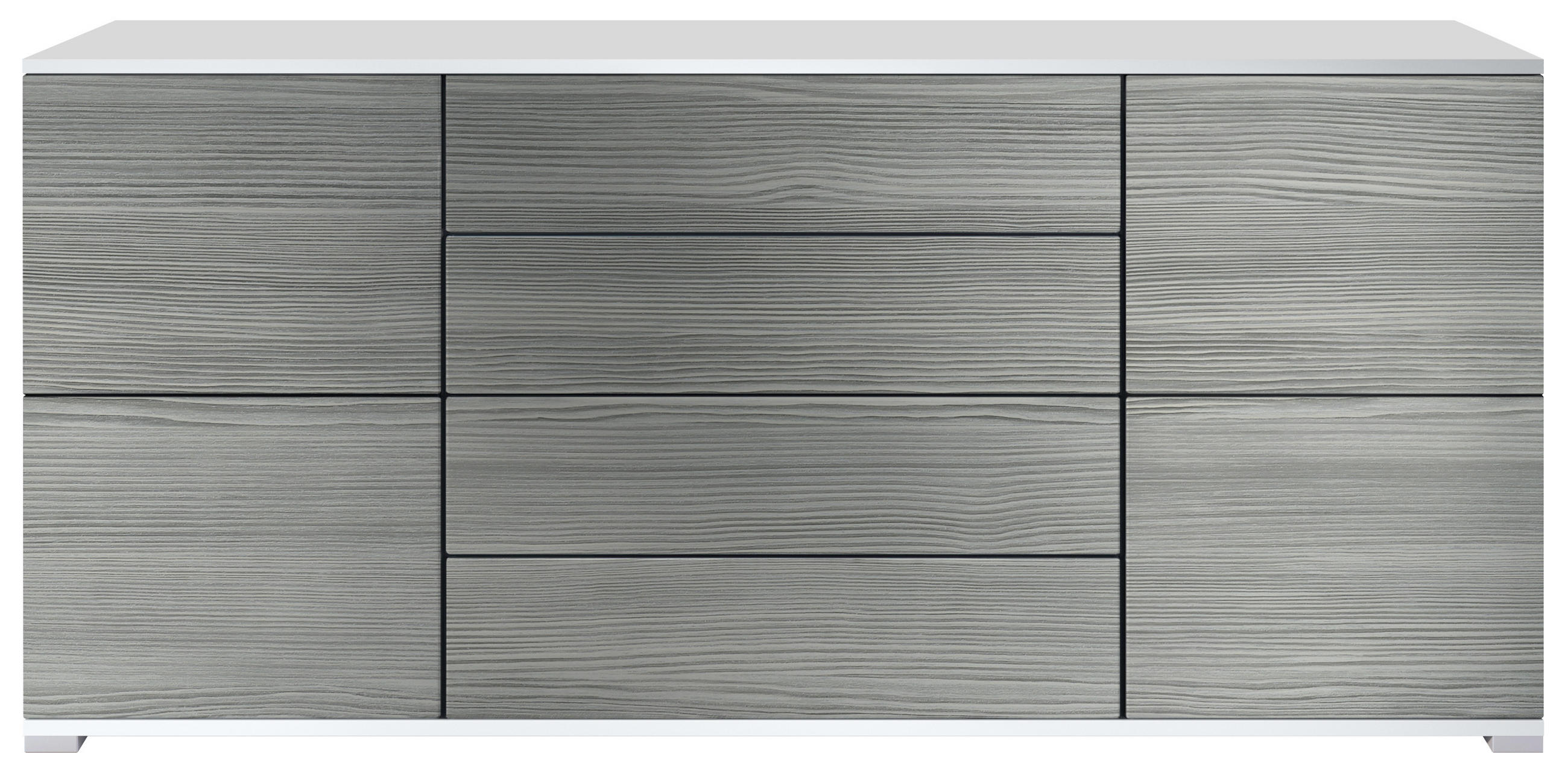 SIDEBOARD Rova Avola-Anthrazit - Anthrazit, Holzwerkstoff (166.5/75.5/35cm) - Vladon