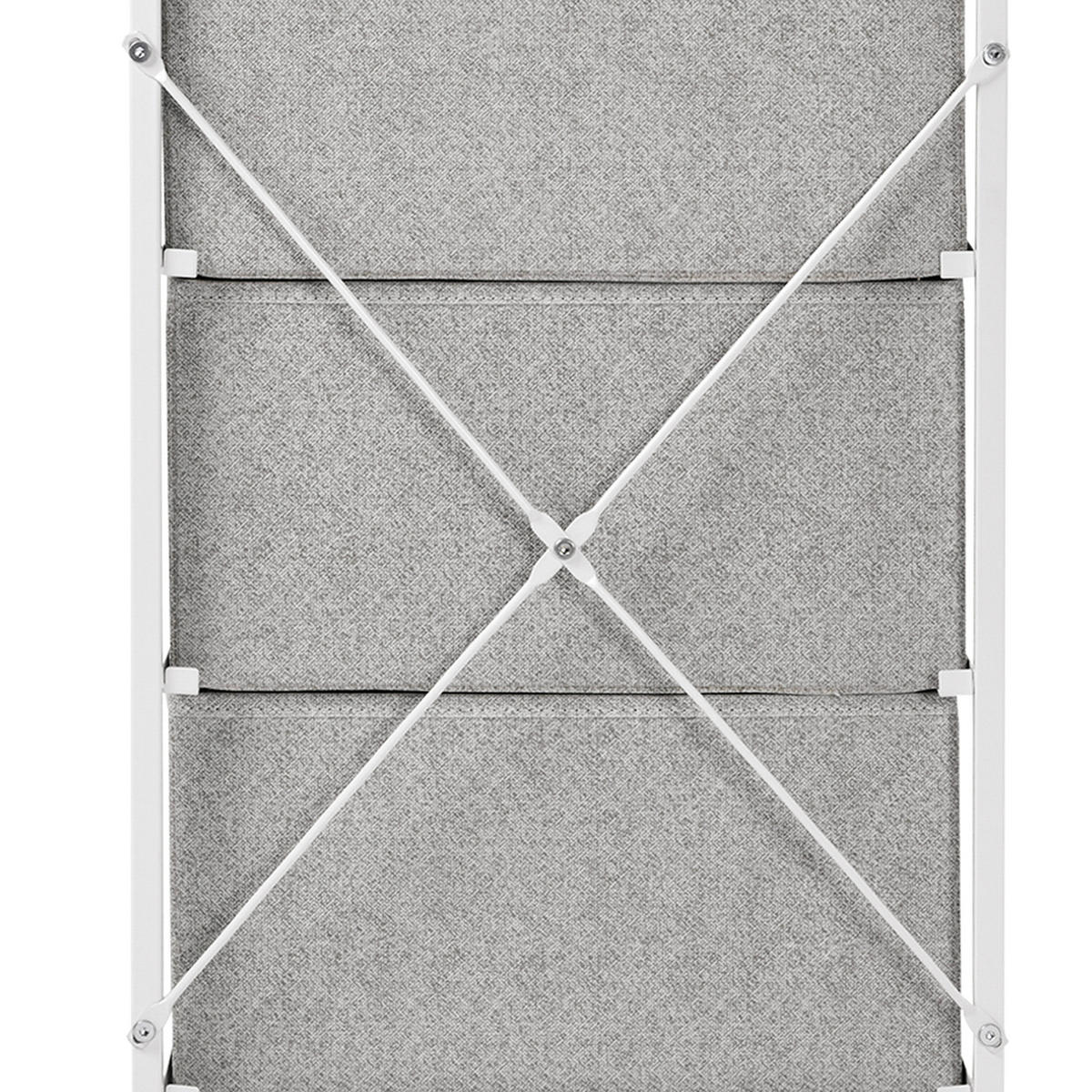 KOMMODE DE-12338 4 Schubladen 45/30/92 cm - Grau, Metall (45/92/30cm) - ComfortXL