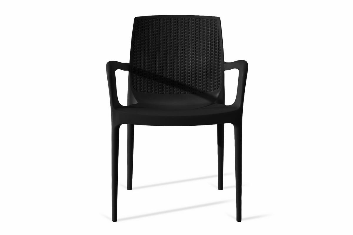GARTENSTUHL RANTU 2-tlg, Anthrazit - Anthrazit, Kunststoff (60/84/55cm) - KONSIMO®