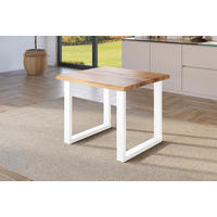 ESSTISCH JULIUS U - Wildeiche/Eichefarben, Holz (80/80/77cm) - SAM